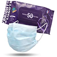 LundyBright Mascarillas Quirúrgicas Desechable Mascarillas faciales Tipo I 50 unidades 95% filtración BFE- norma UE-UNE…